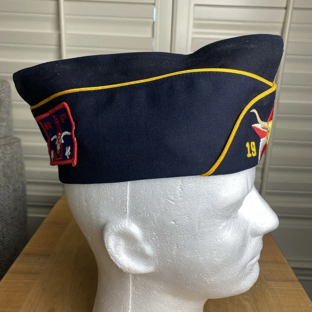 VTG AMERICAN LEGION GARRISON HATS Midland, Granbury. TX Embroidered Size 6 7/8